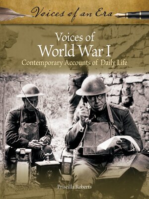 cover image of Voices of World War I